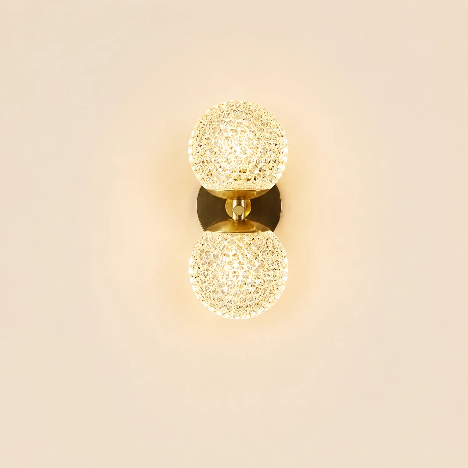 Luxury Copper Ball 1-Light Wall Sconce - Lumpaz
