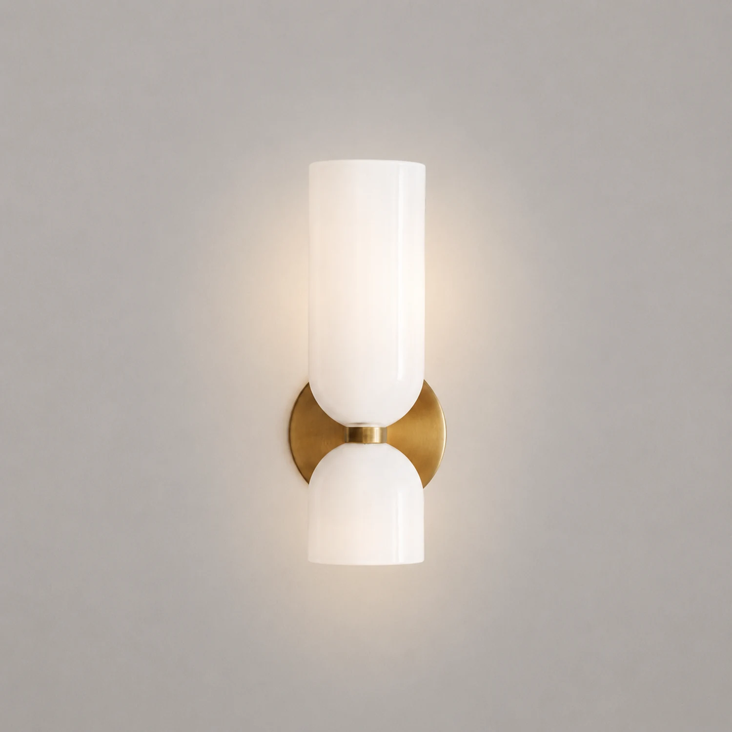 Double Head Glass Wall Lamp LED Sconce for Bedroom - Lumpaz