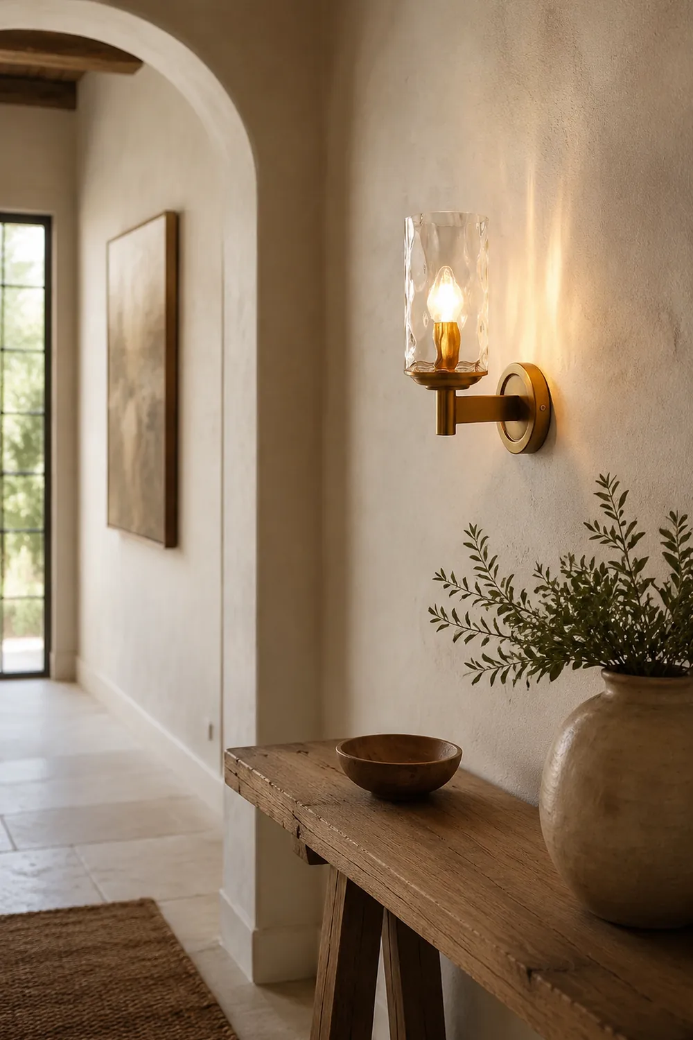 Vintage Iron Armed Wall Lamp - Lumpaz