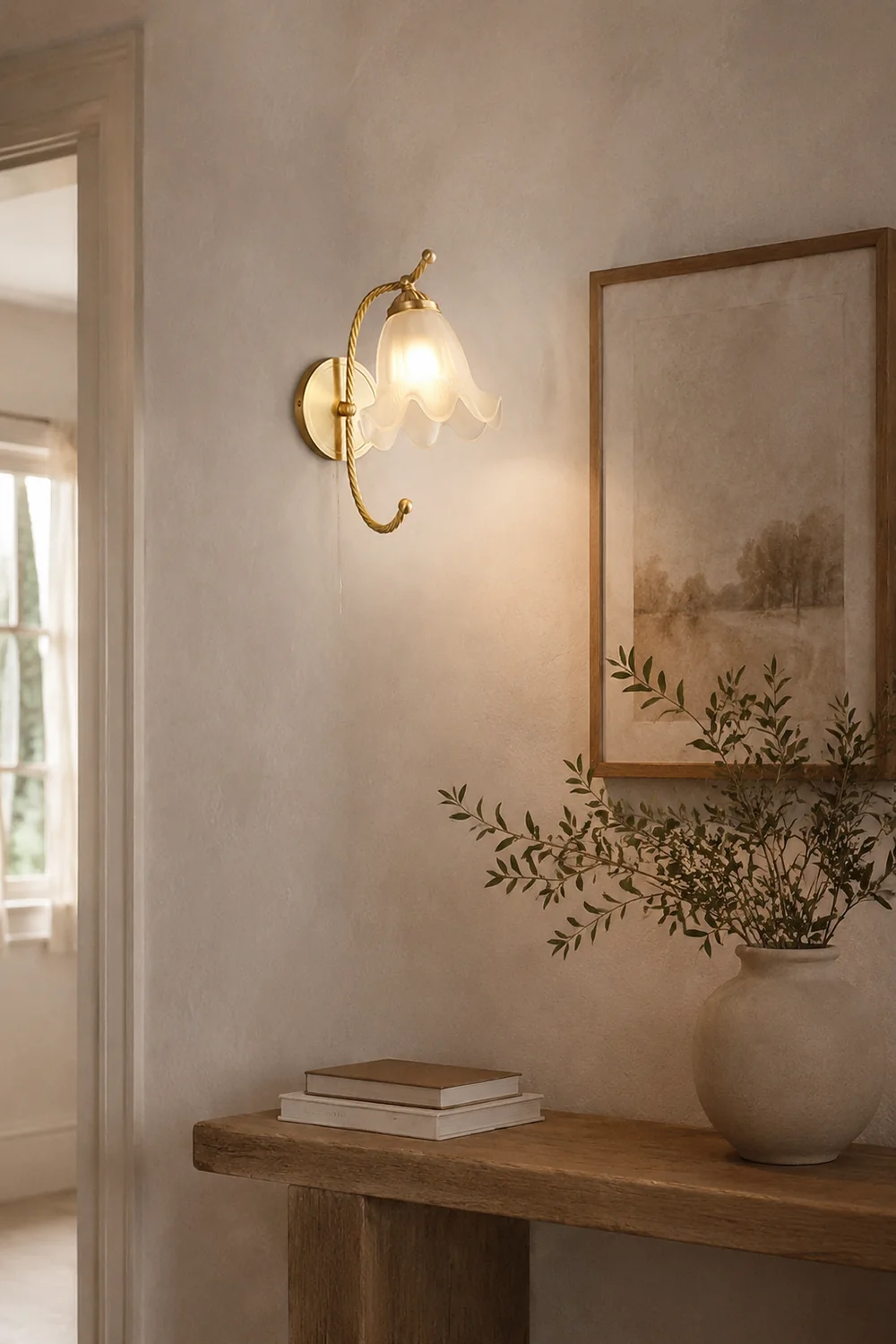 French Living Room Retro Glass Wall Lights - Lumpaz