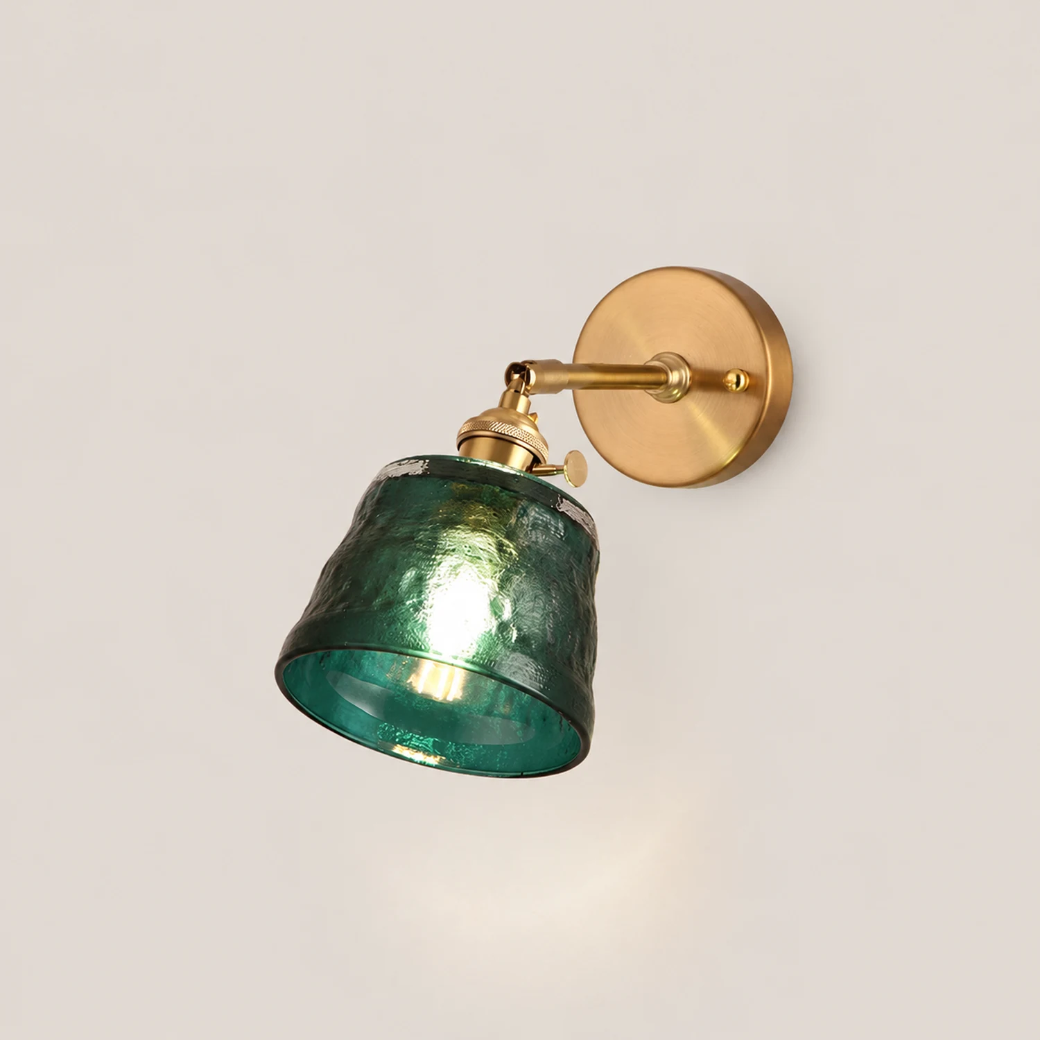 Vintage Glass Adjustable Wall Sconce - Lumpaz