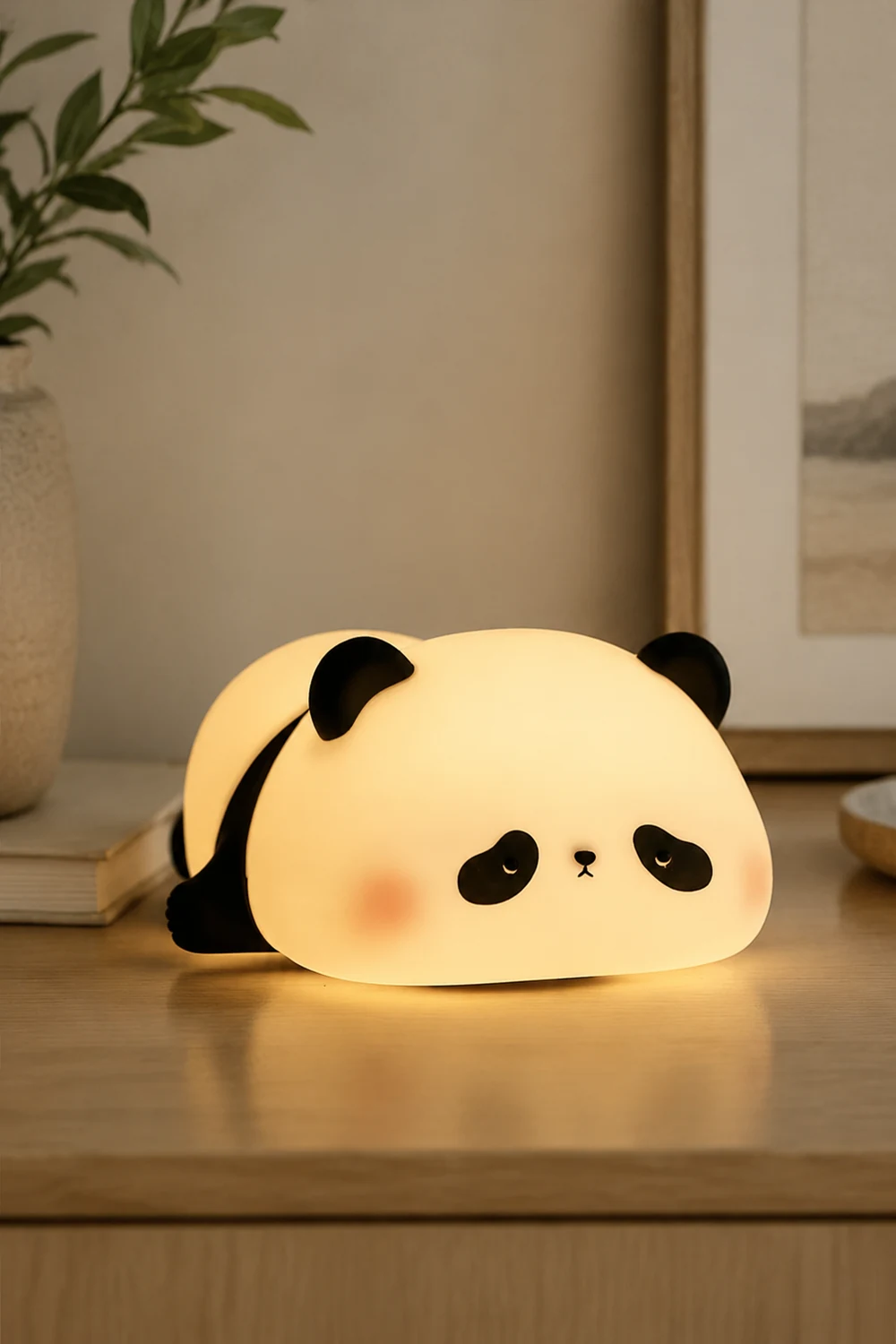 Panda Led Silicone Bedroom Night Light Table Lamp - Lumpaz
