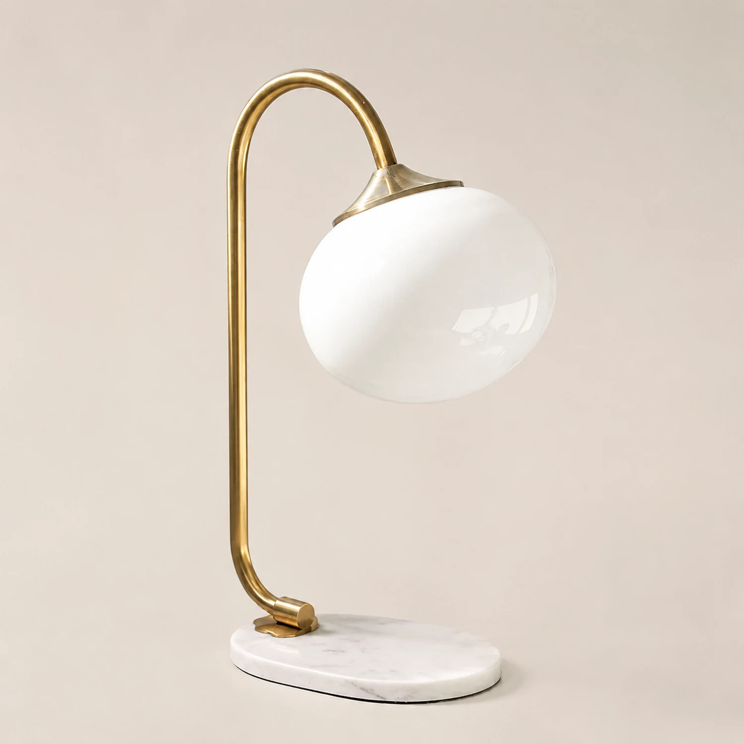 Marshmallow Metal Glass Table Lamp - Lumpaz