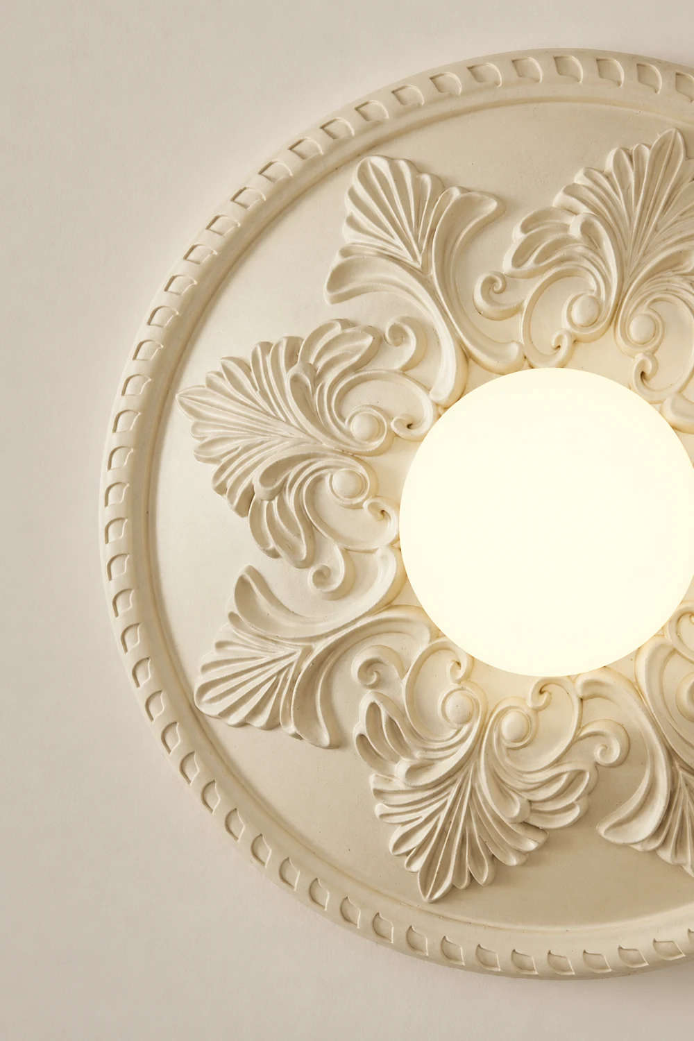 French Style Glass Milky Coffee Wall Light Sconces - Lumpaz