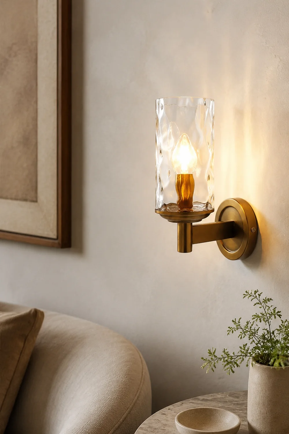 Vintage Iron Armed Wall Lamp - Lumpaz