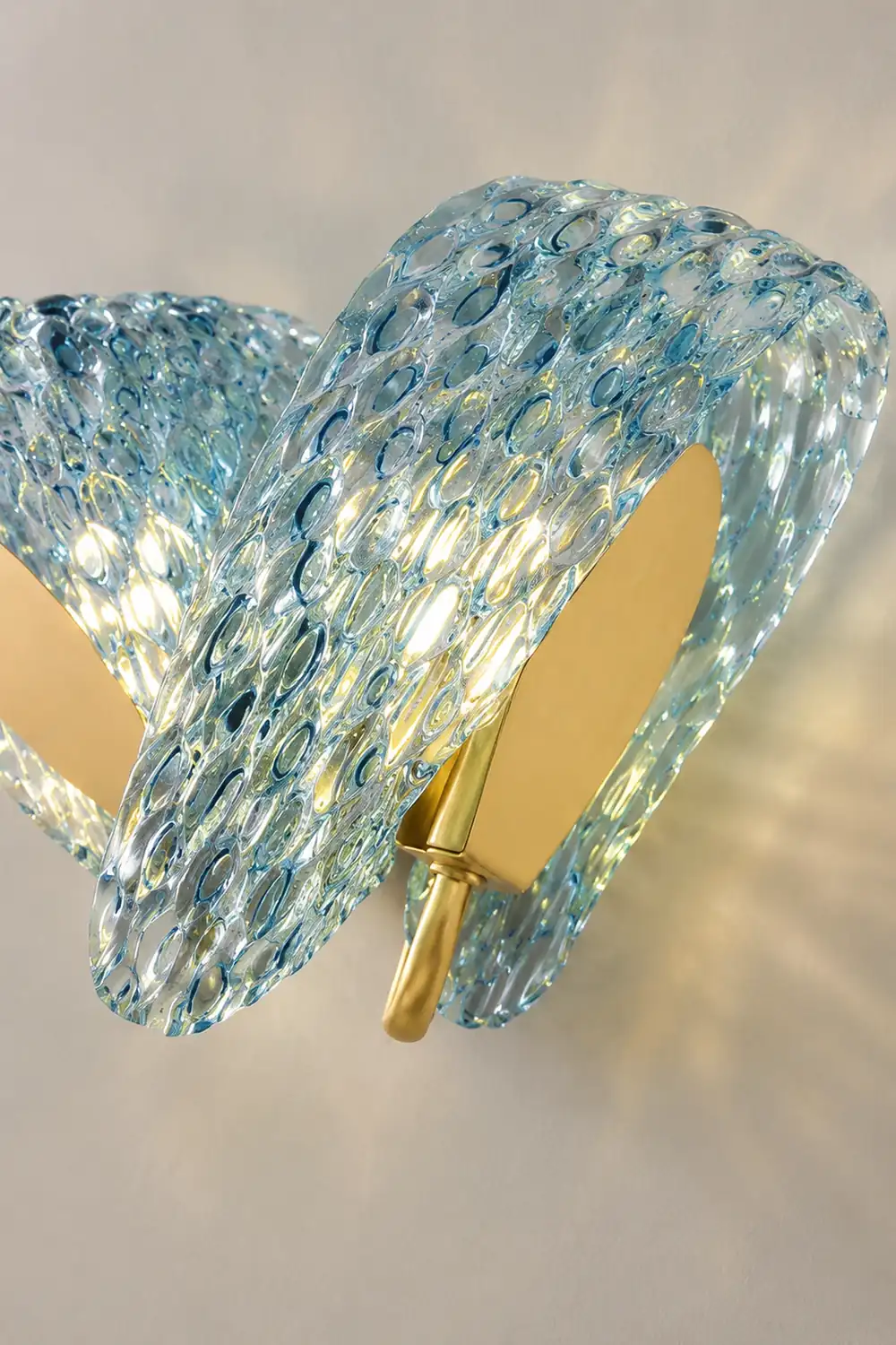Retro Luxury Glass Blue Wall Lamp - Lumpaz