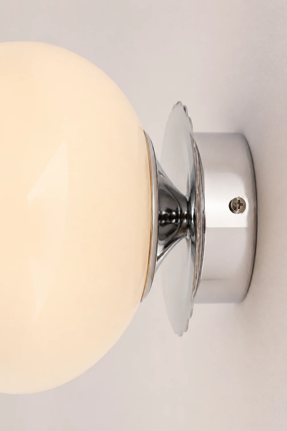 Vintage Glass Round Head Wall Sconce - Lumpaz