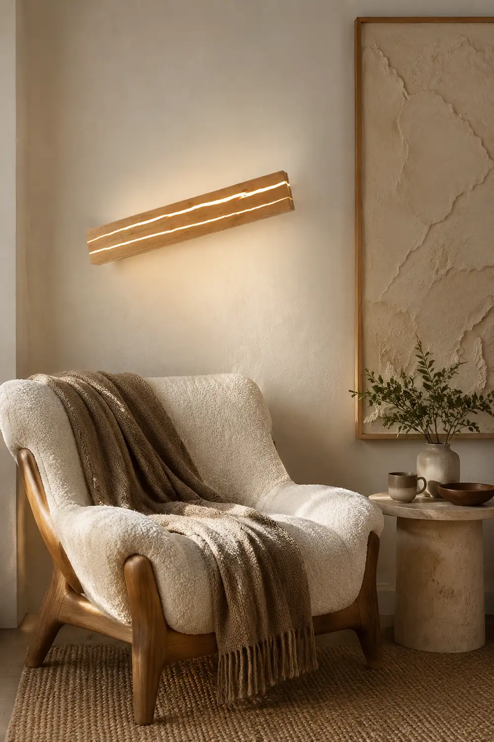 Modern Decor Wood Crack Wall Sconces - Lumpaz