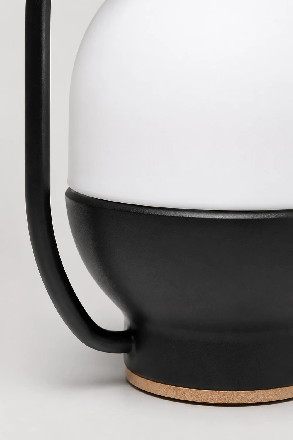 Portable White and Black Indoor / Outdoor Table Lamp - Lumpaz