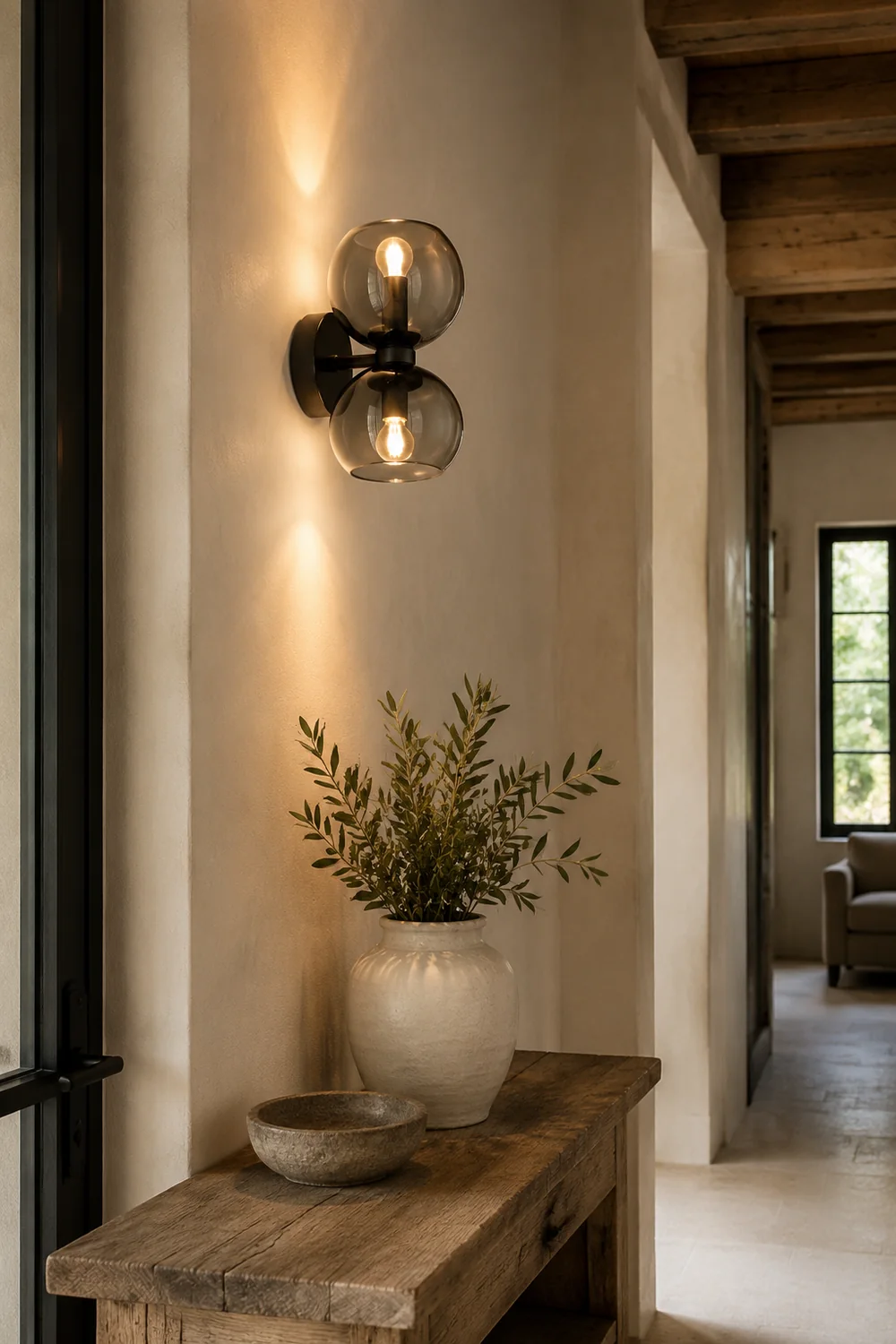 Creative Modern 2 Heads Glass Wall Lamp - Lumpaz