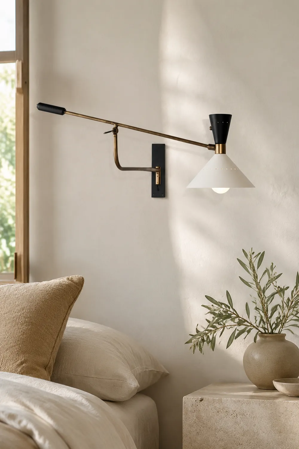 Modern Metal Cone Shade Wall Lamp - Lumpaz
