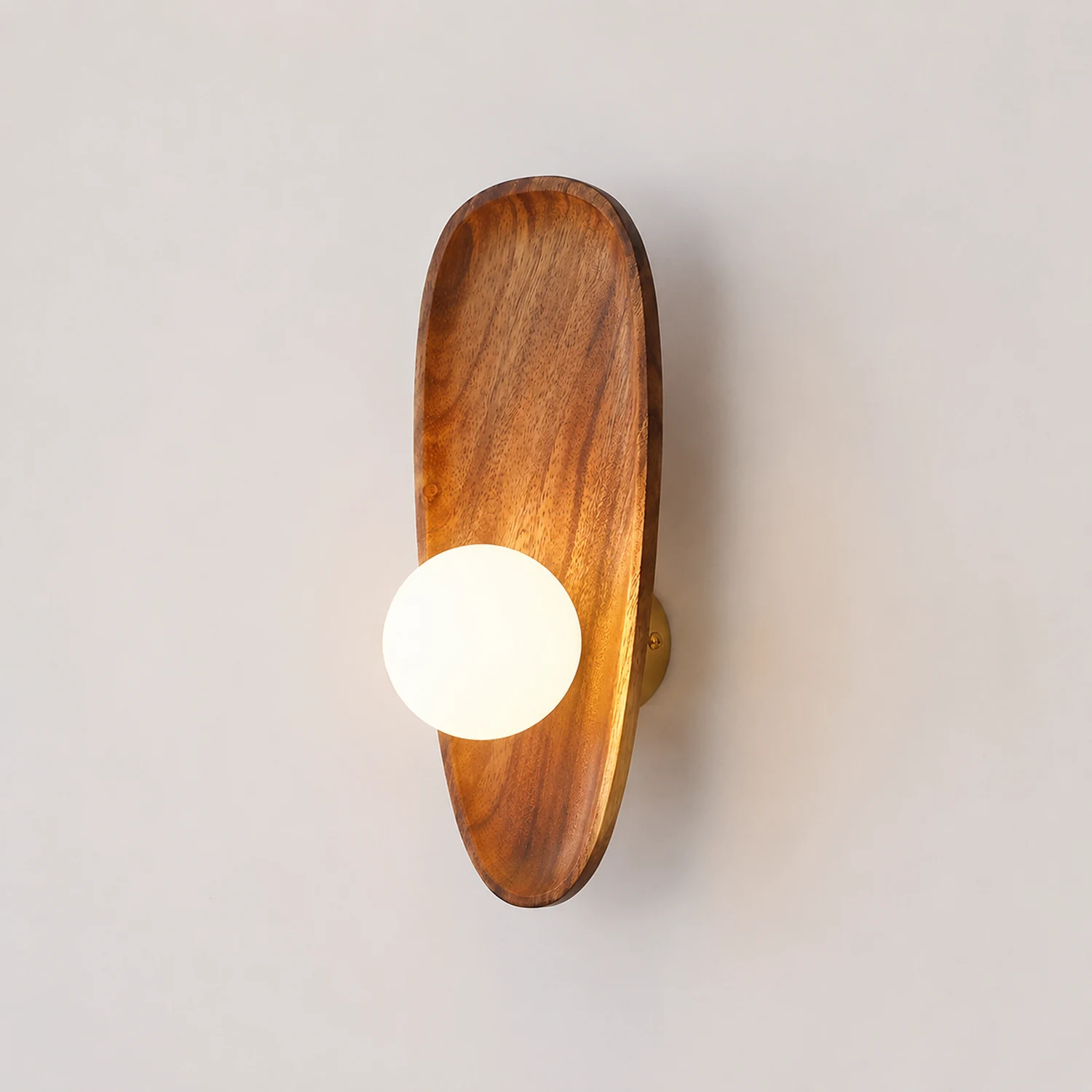 Minimalist Solid Wood Wall Sconce - Lumpaz
