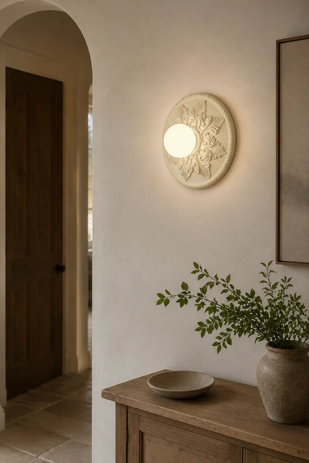 French Style Glass Milky Coffee Wall Light Sconces - Lumpaz