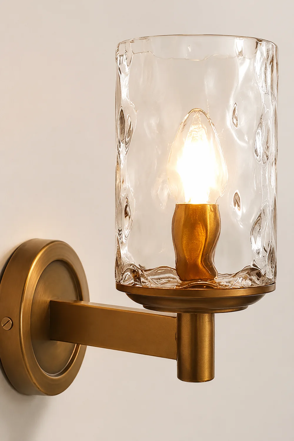 Vintage Iron Armed Wall Lamp - Lumpaz