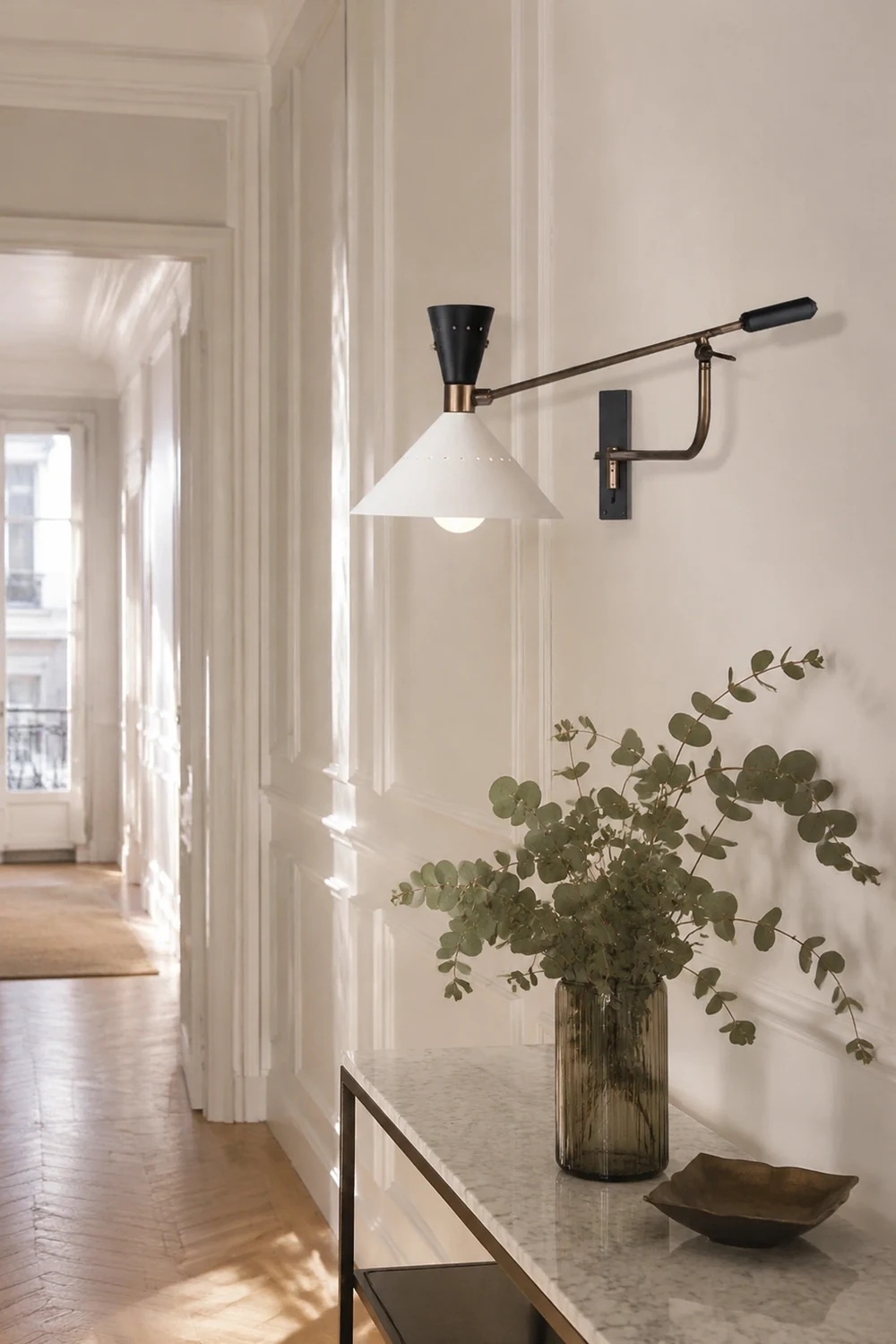 Modern Metal Cone Shade Wall Lamp - Lumpaz