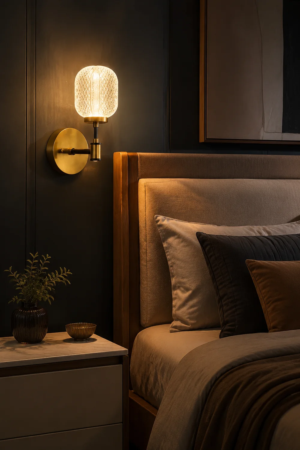Antique Brass Gold Wall Light - Lumpaz