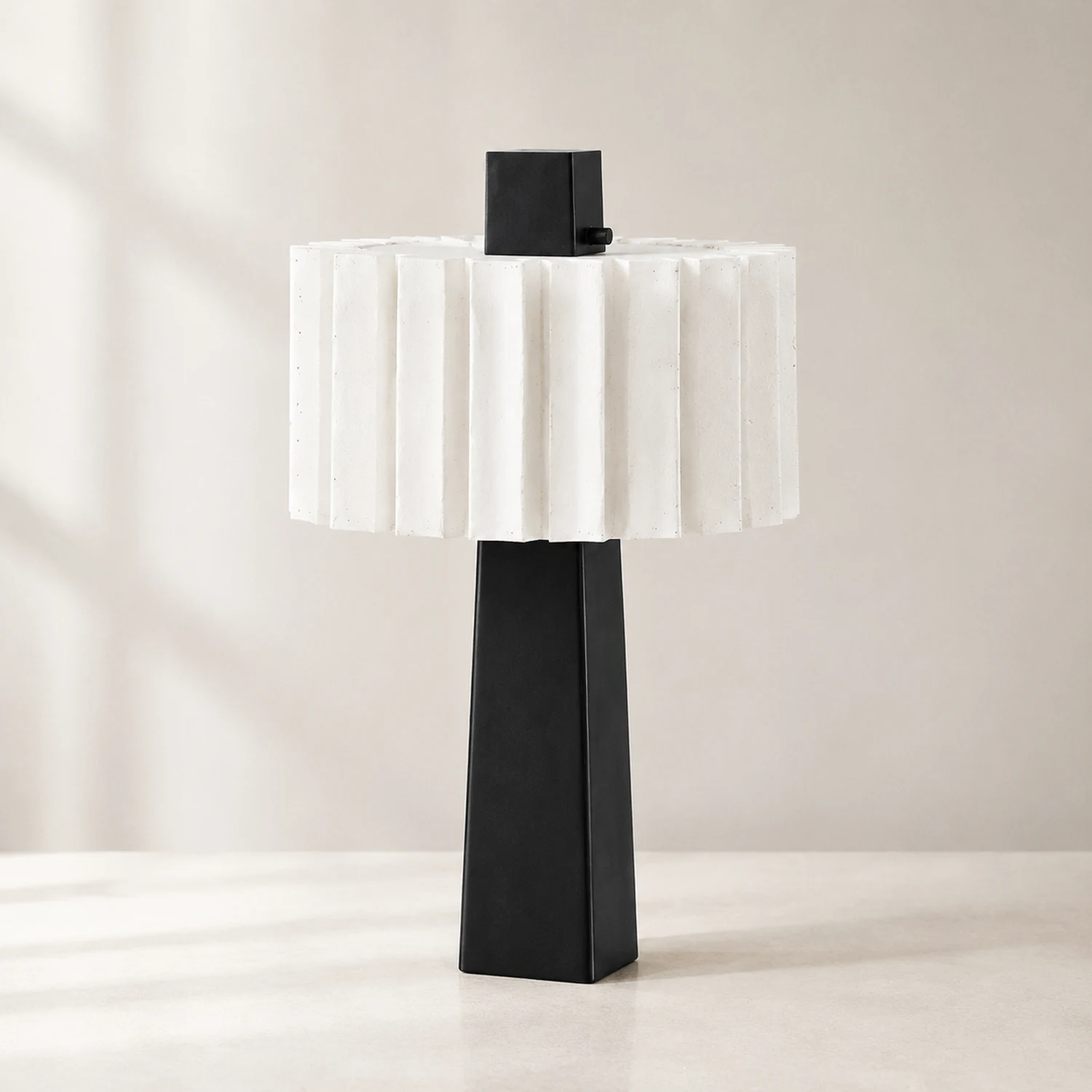 Creative Designer Black & White Decorative Table Lamp - Lumpaz
