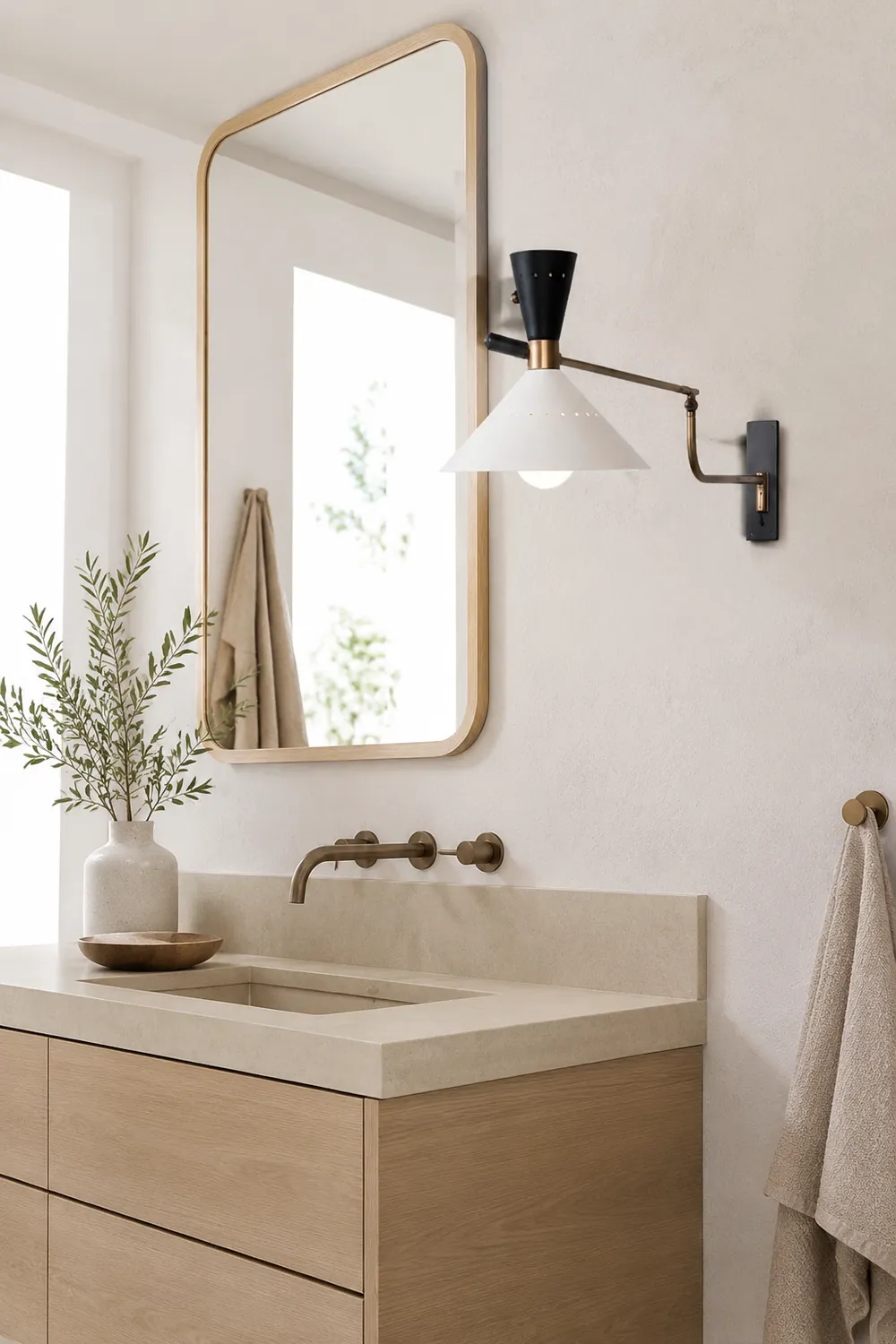 Modern Metal Cone Shade Wall Lamp - Lumpaz