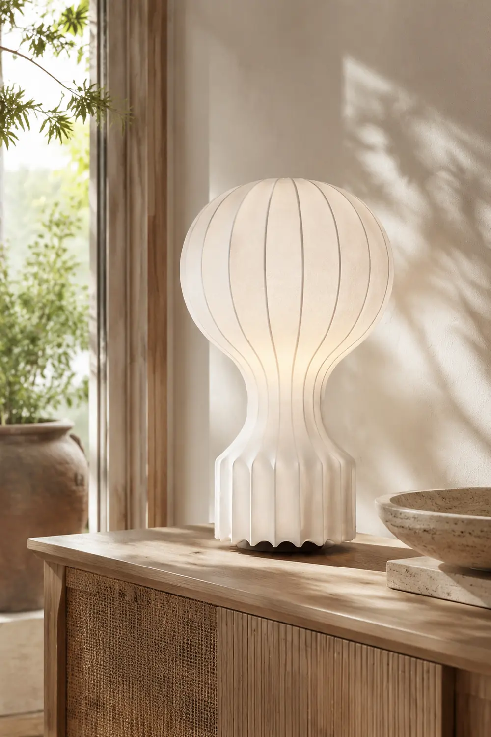 Vintage Fabric Gatto Table lamp - Lumpaz