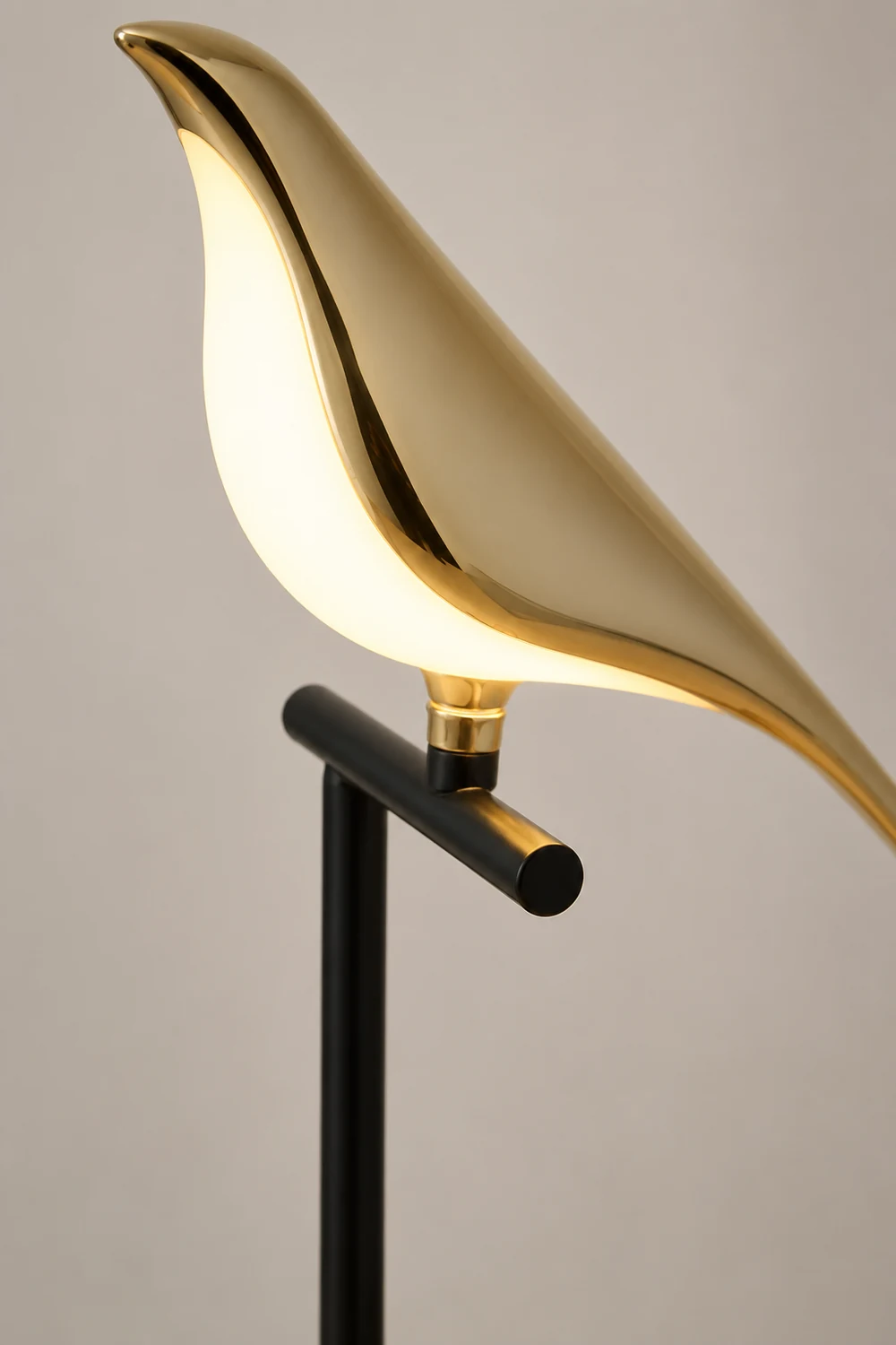 Golden Bird Table Lamp for Bedroom - Lumpaz