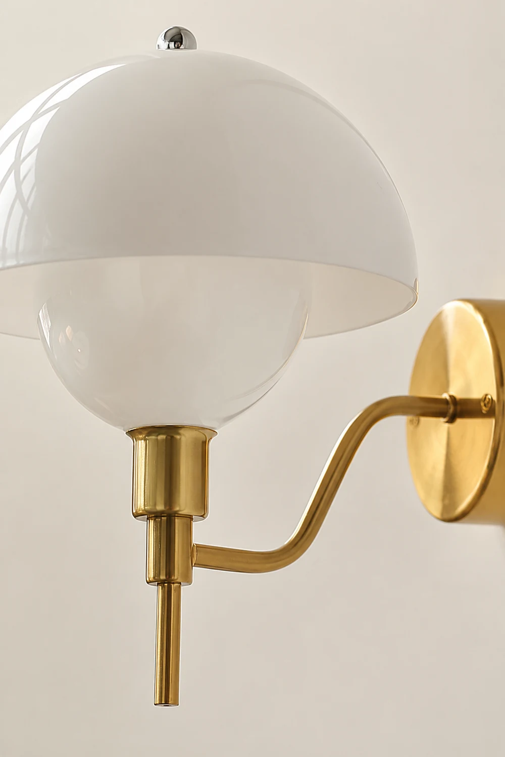French Mushroom Glass Wall Lamp - Lumpaz