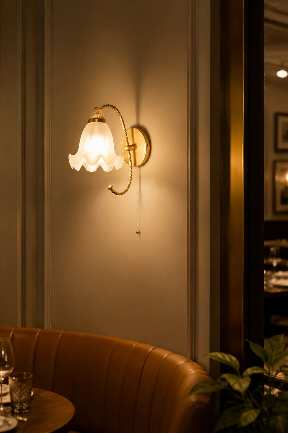 French Living Room Retro Glass Wall Lights - Lumpaz