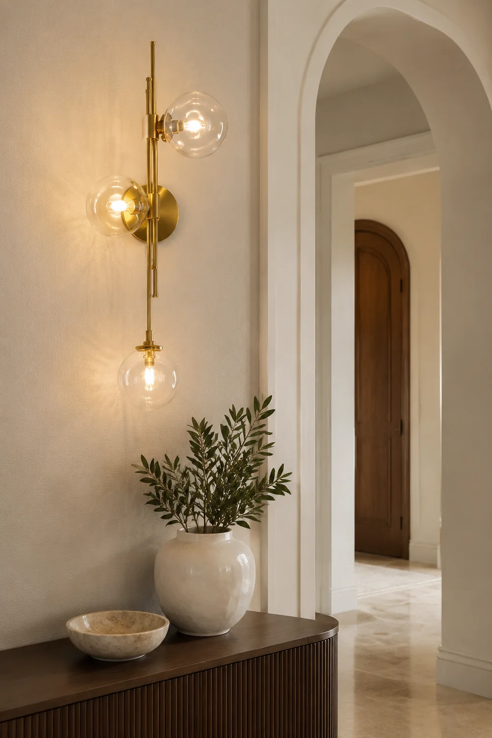Vintage Ball 3 Heads Glass Wall Lamp - Lumpaz