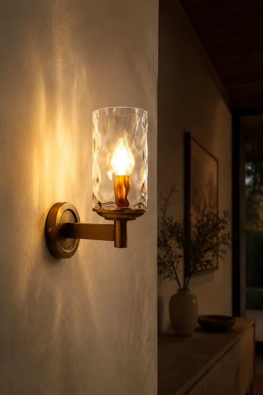 Vintage Iron Armed Wall Lamp - Lumpaz