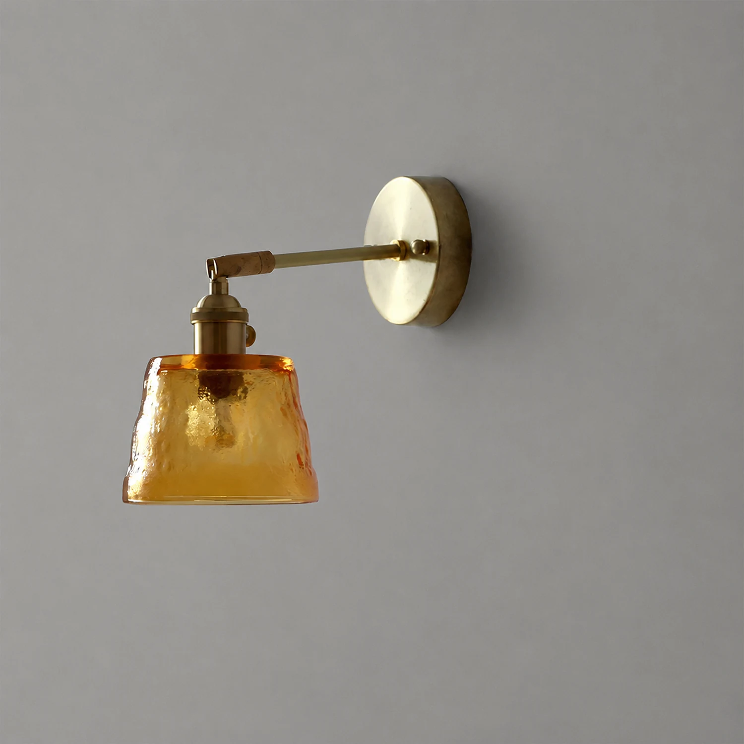 Vintage Glass Adjustable Wall Sconce - Lumpaz