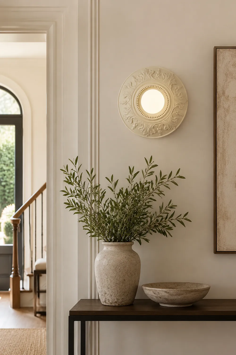 Cream Style Glass Milky Coffee Wall Light Fixtures - Lumpaz
