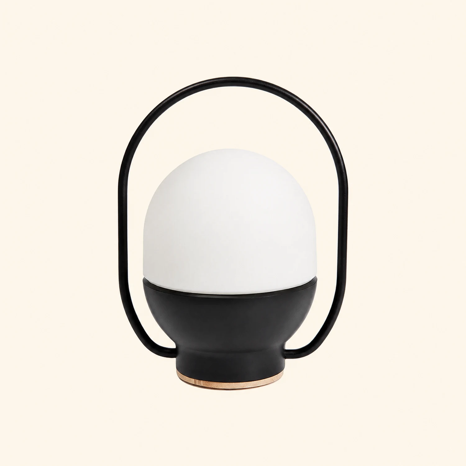 Portable White and Black Indoor / Outdoor Table Lamp - Lumpaz