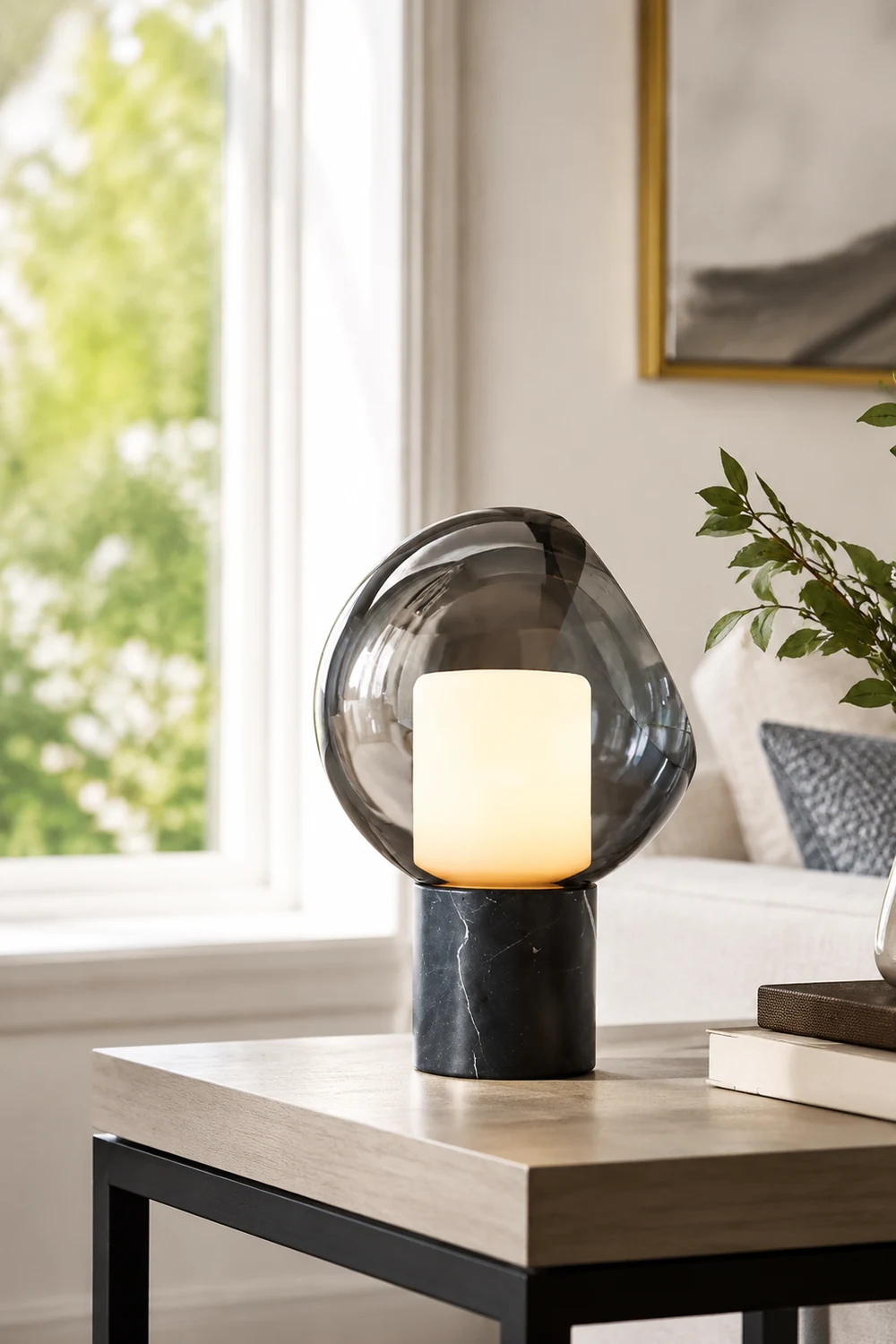 Postmodern Marble Glass Table Lamp - Lumpaz