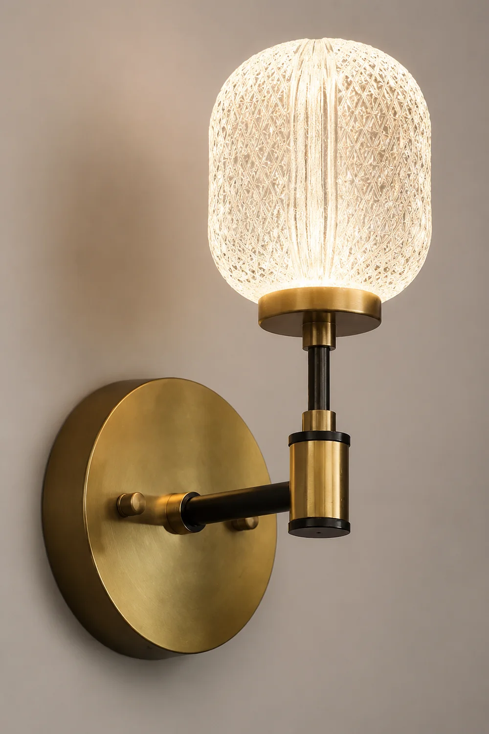 Antique Brass Gold Wall Light - Lumpaz