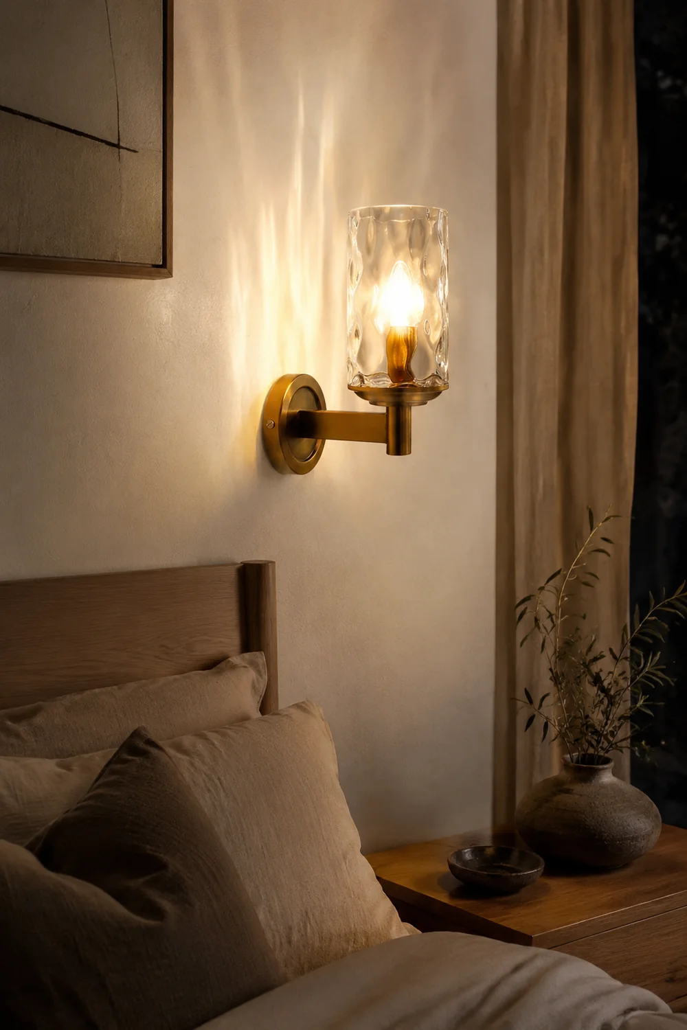 Vintage Iron Armed Wall Lamp - Lumpaz