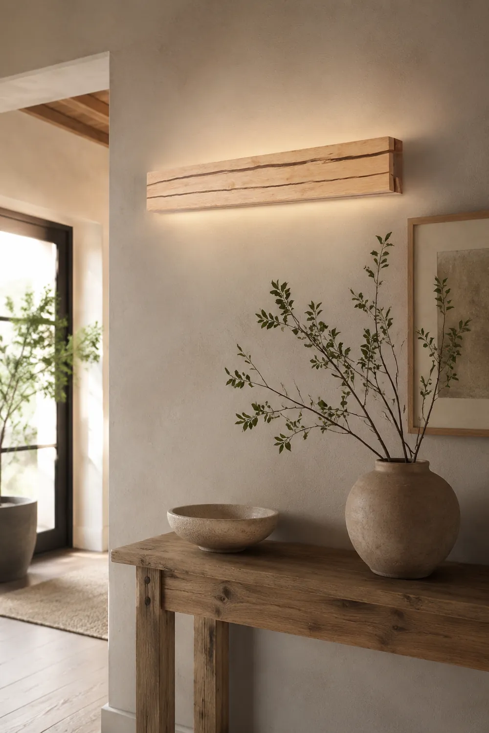 Modern Decor Wood Crack Wall Sconces - Lumpaz