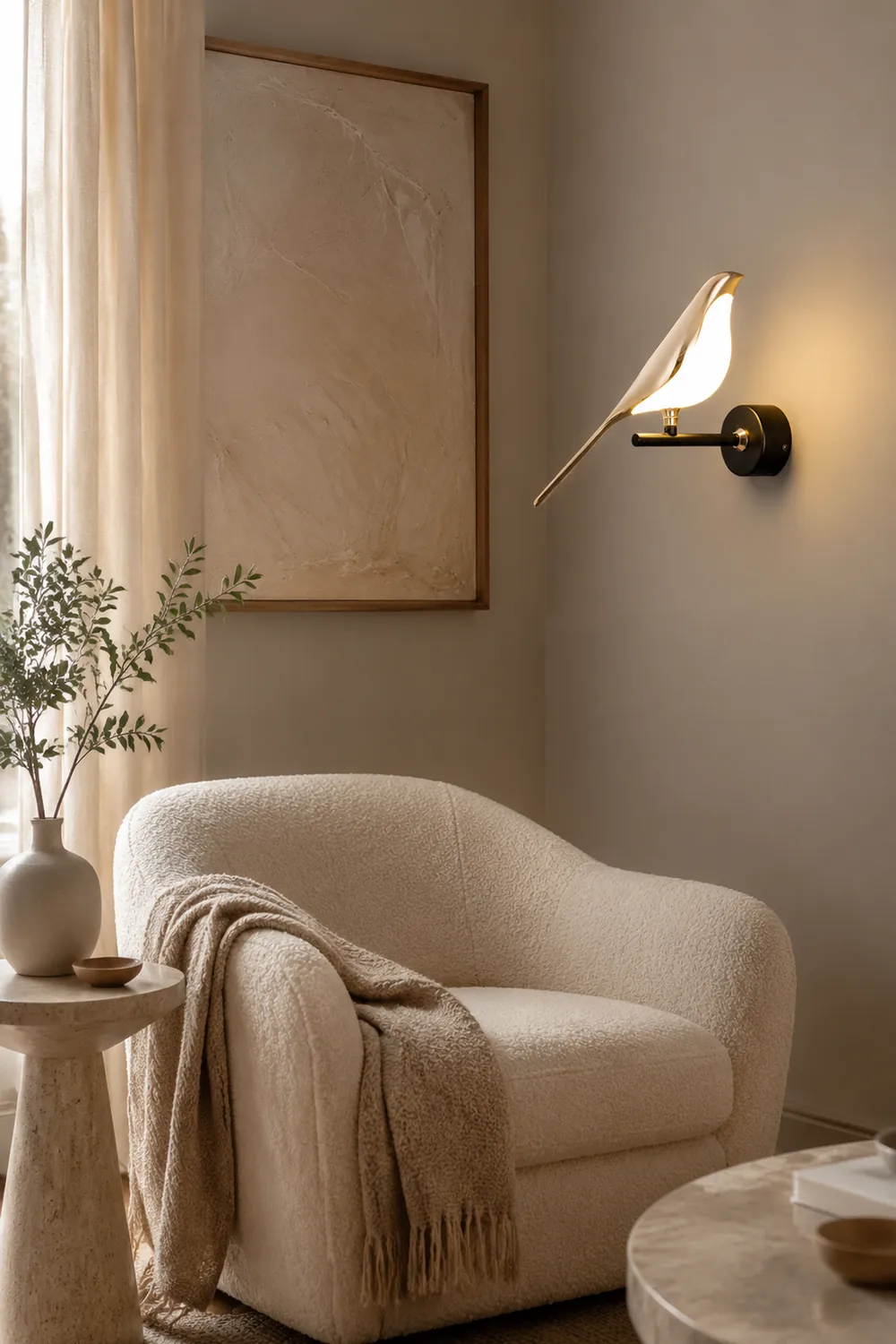Modern Simple Art Design Bird Wall Lamp - Lumpaz