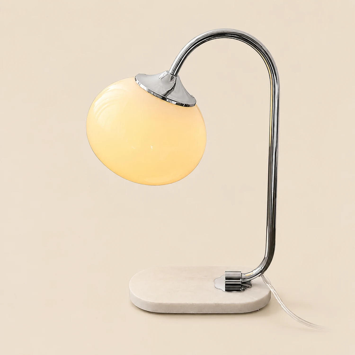Marshmallow Metal Glass Table Lamp - Lumpaz