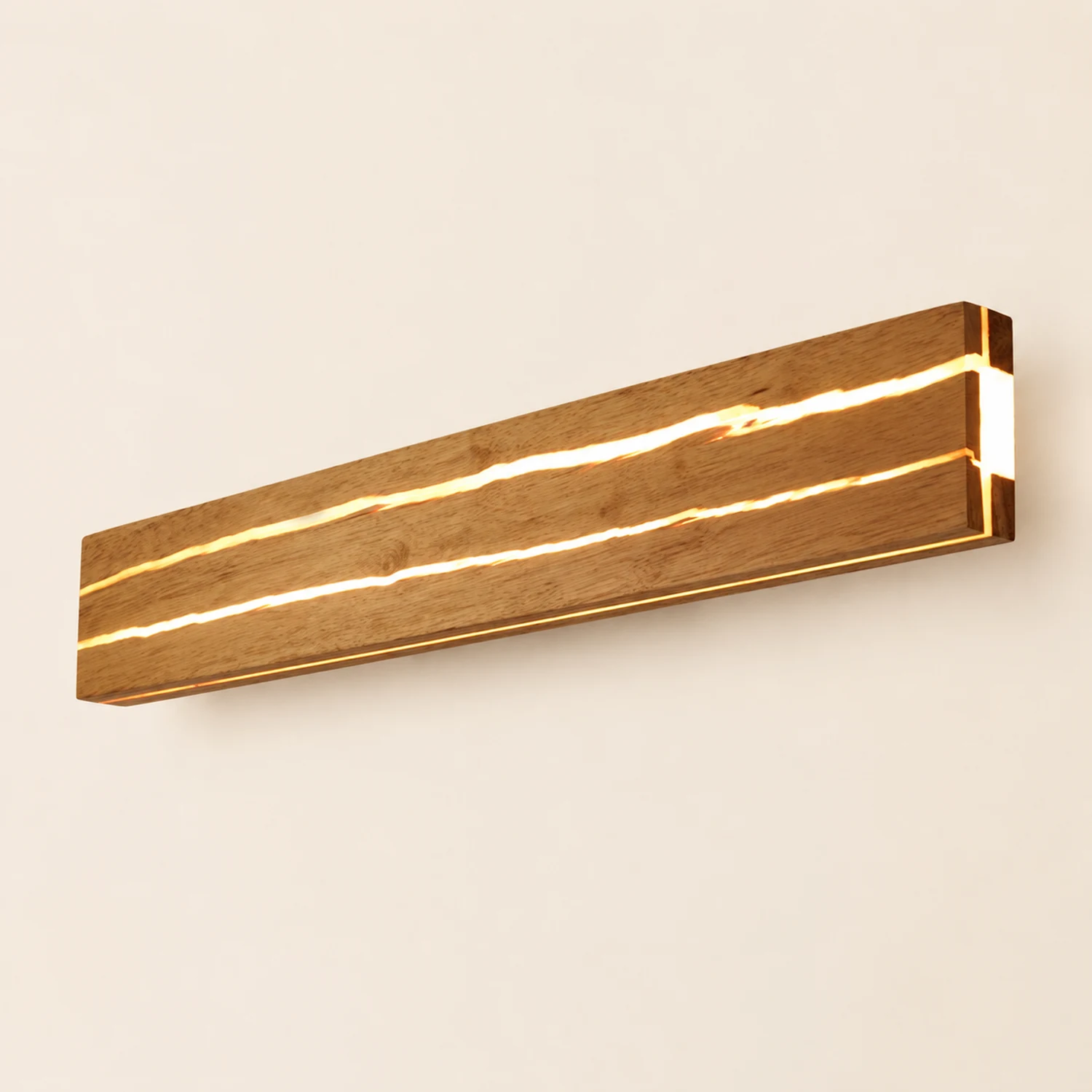 Modern Decor Wood Crack Wall Sconces - Lumpaz