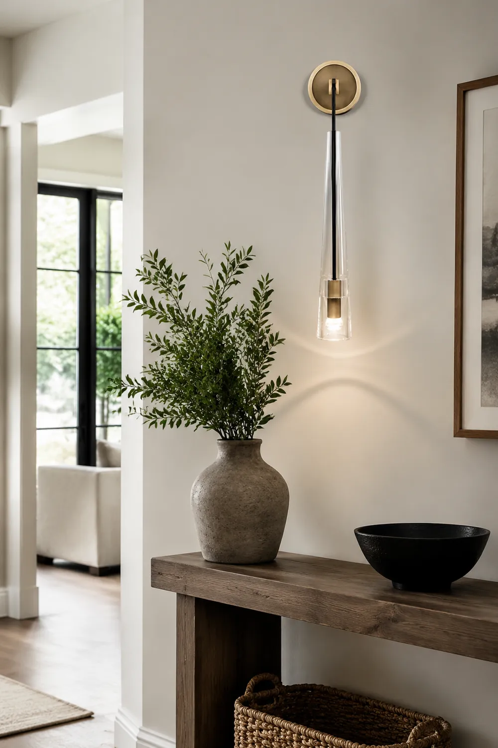 Modern Black Golden Hanging Suspended Wall Light - Lumpaz