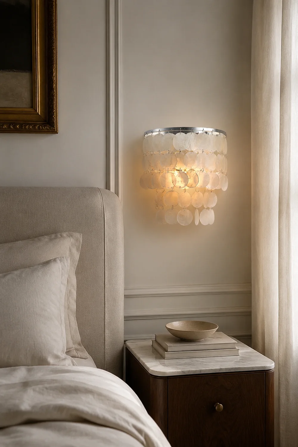 Nordic Modern Minimalist Shell Aisle Wall Lamp - Lumpaz