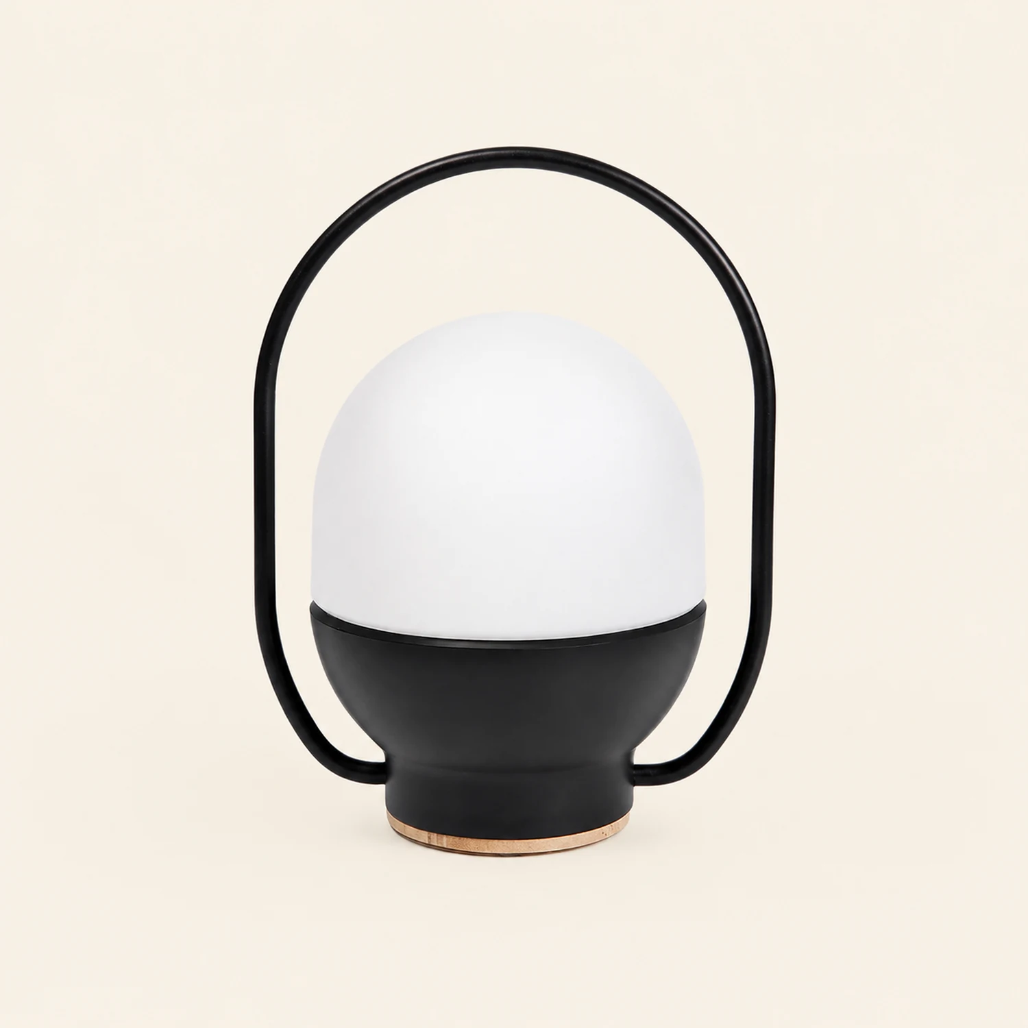 Portable White and Black Indoor / Outdoor Table Lamp - Lumpaz