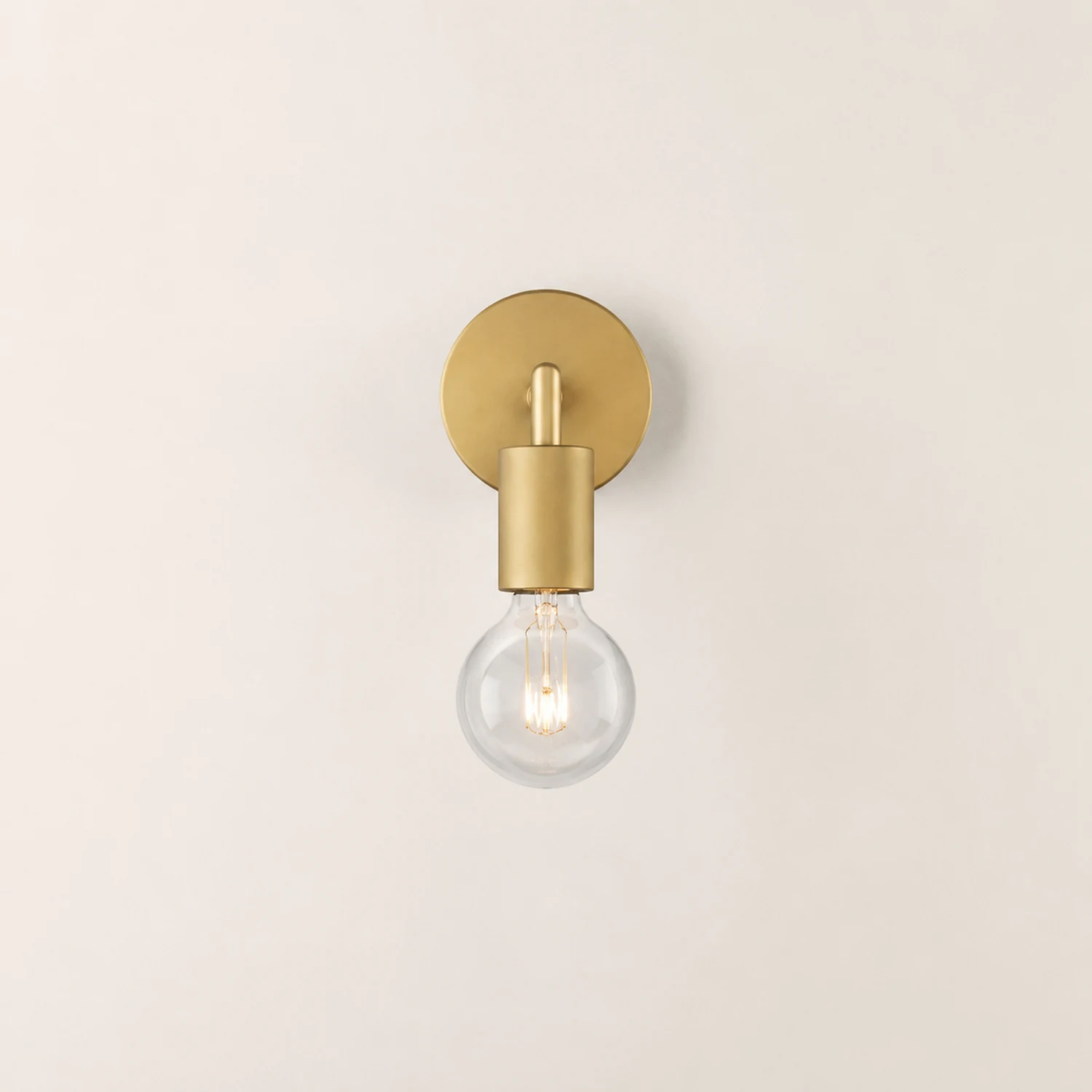 Armed Retro Brass Wall Sconce - Lumpaz