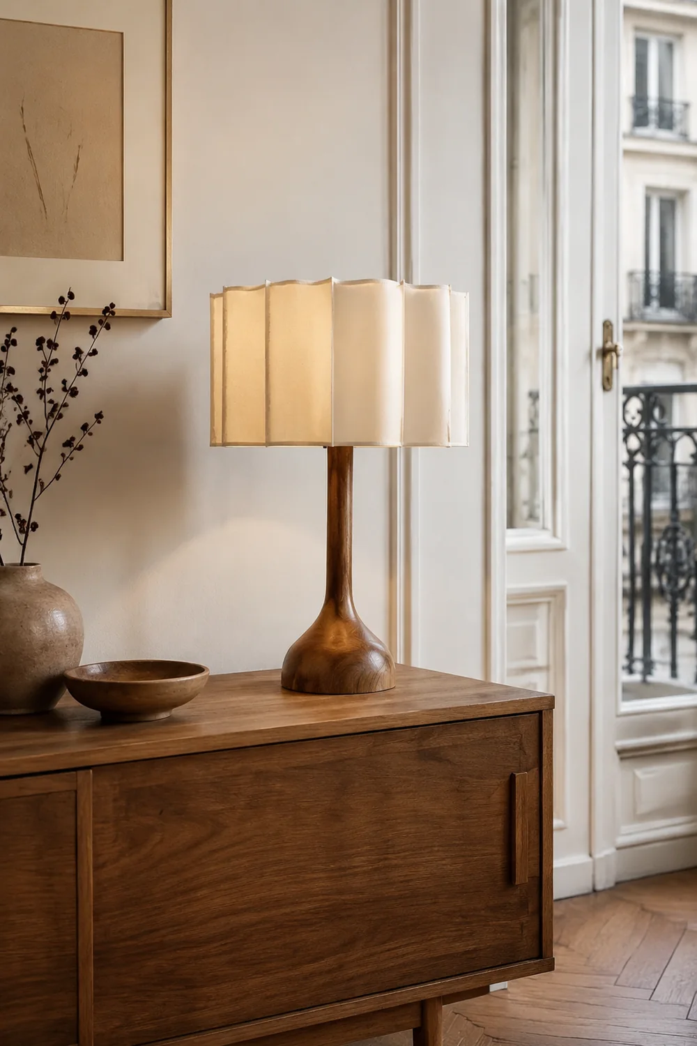 Wabi Sabi Designer Wood Table Lamp - Lumpaz