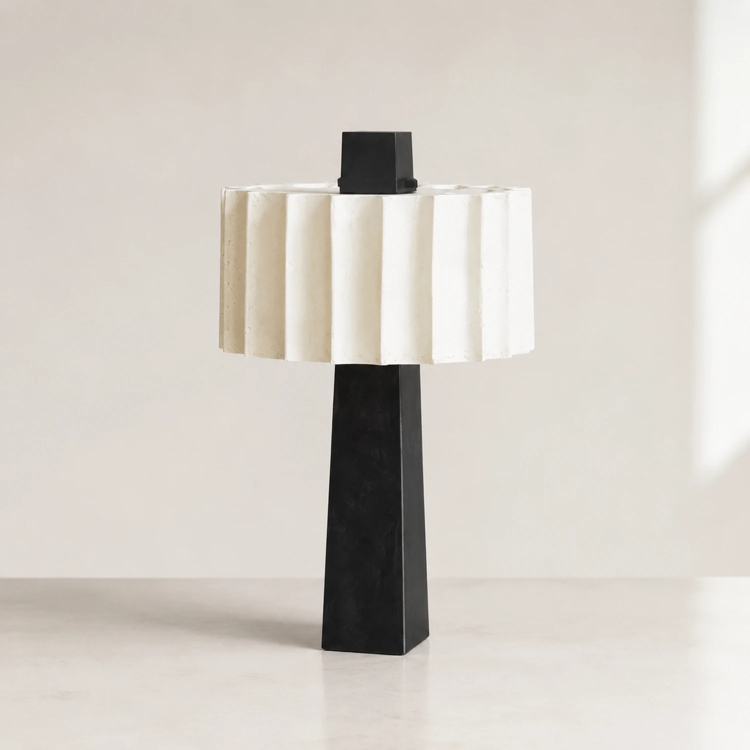 Creative Designer Black & White Decorative Table Lamp - Lumpaz