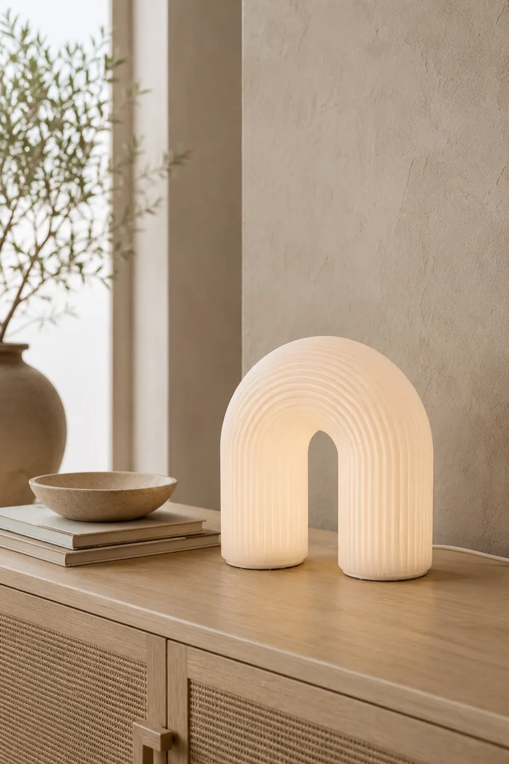 Unique Arch Metal Table Lamp - Lumpaz