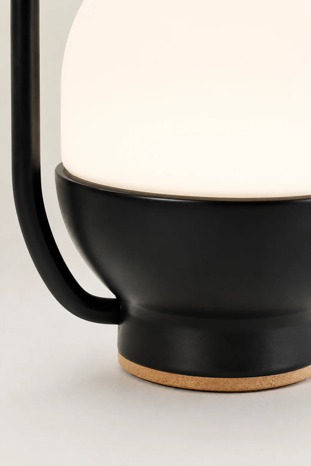 Portable White and Black Indoor / Outdoor Table Lamp - Lumpaz