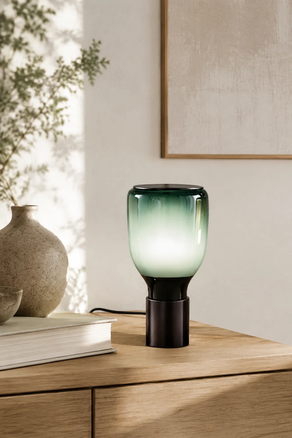 Colorful Bottle Glass Table Lamp - Lumpaz
