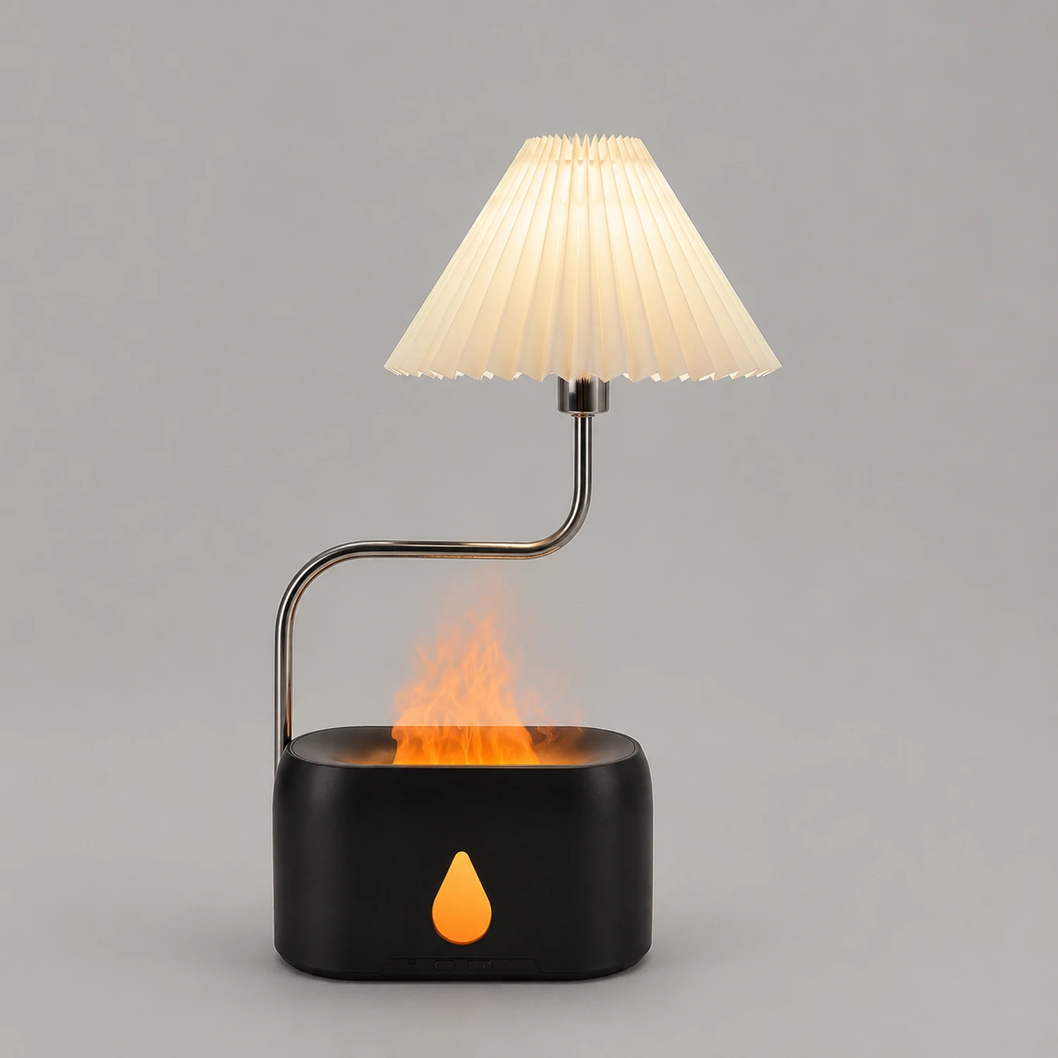 Solid Wood Retro Creative Pleated Table Lamp - Lumpaz