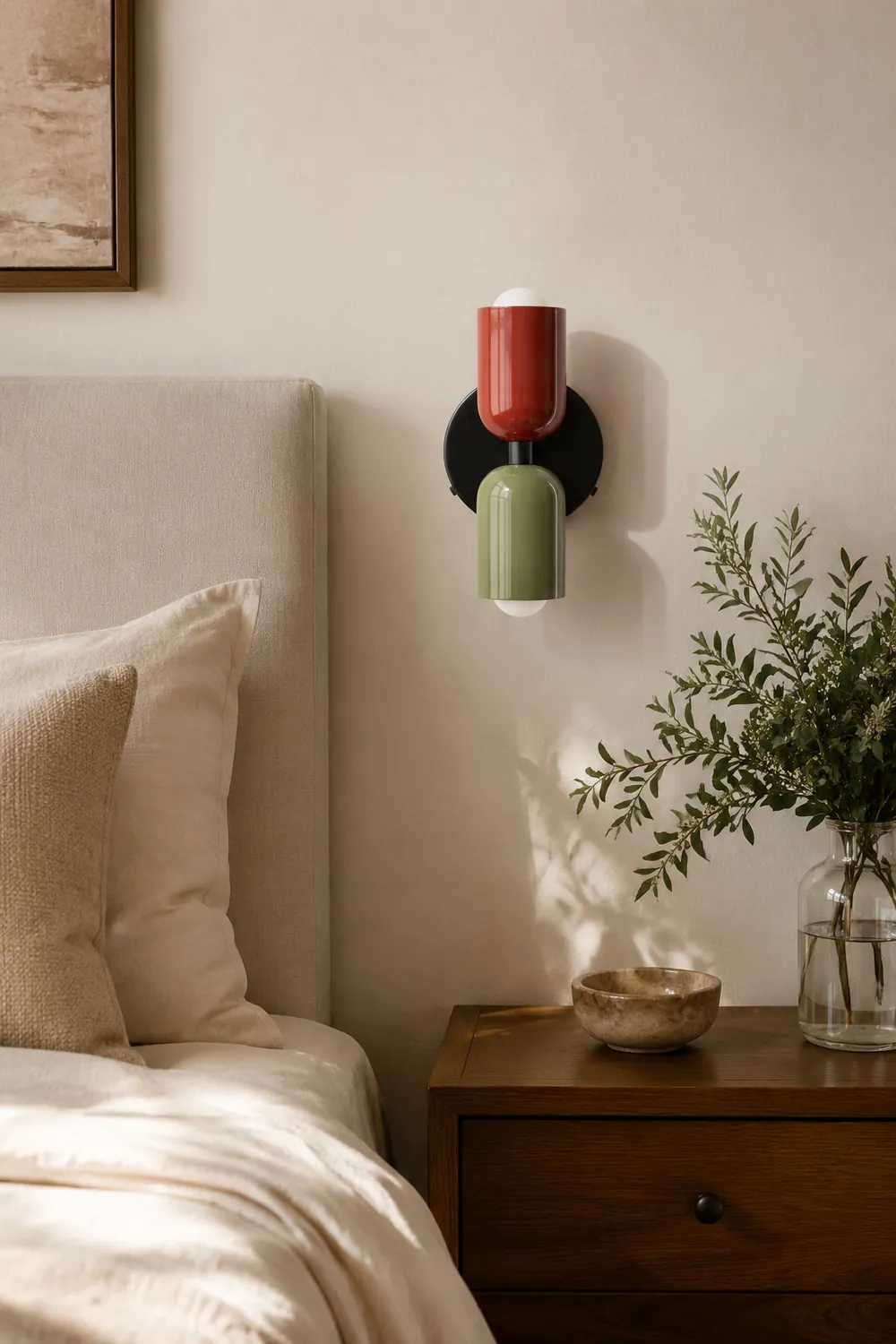 Modern Short Double Head Wall Light - Lumpaz