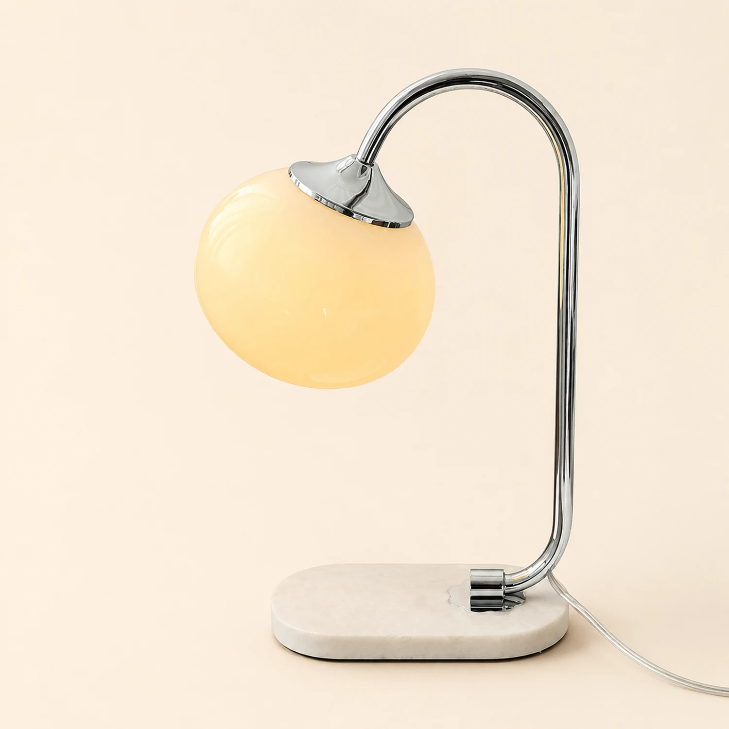 Marshmallow Metal Glass Table Lamp - Lumpaz